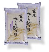 【玄米】令和6年産福島県産・会津コシヒカリ10kg（5kg×2袋）石抜き処理済]　●送料無料(北海道・九州・沖縄を除く)