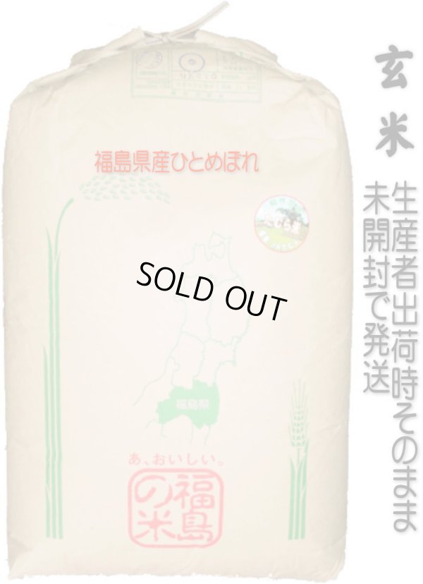 画像1: 【玄米】【令和6年産】福島県会津産ひとめぼれ30kg（生産者出荷時の30kg紙袋）　●送料無料(北海道・九州・沖縄を除く)