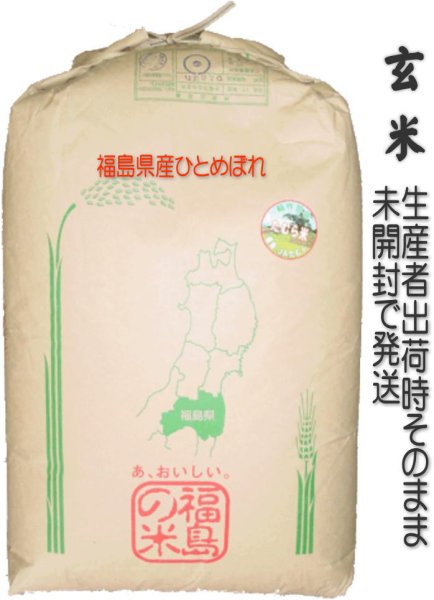 画像1: 【玄米】【令和6年産】福島県『匠の米・田村ひとめぼれ』30kg（生産者出荷時の30kg紙袋）　●送料無料(北海道・九州・沖縄を除く) (1)